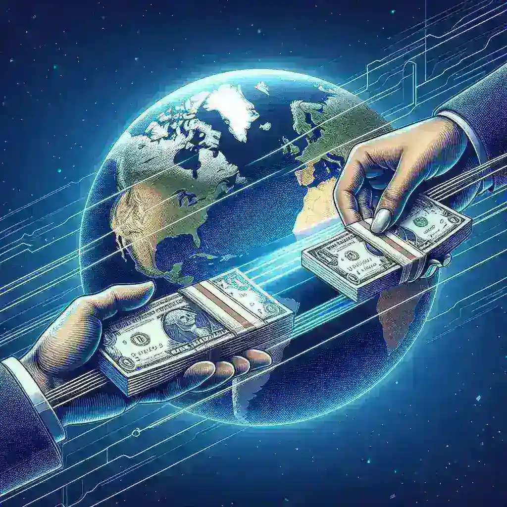 "PagSeguro logo with international transfer icons representing global transactions for Brazilian accounts"