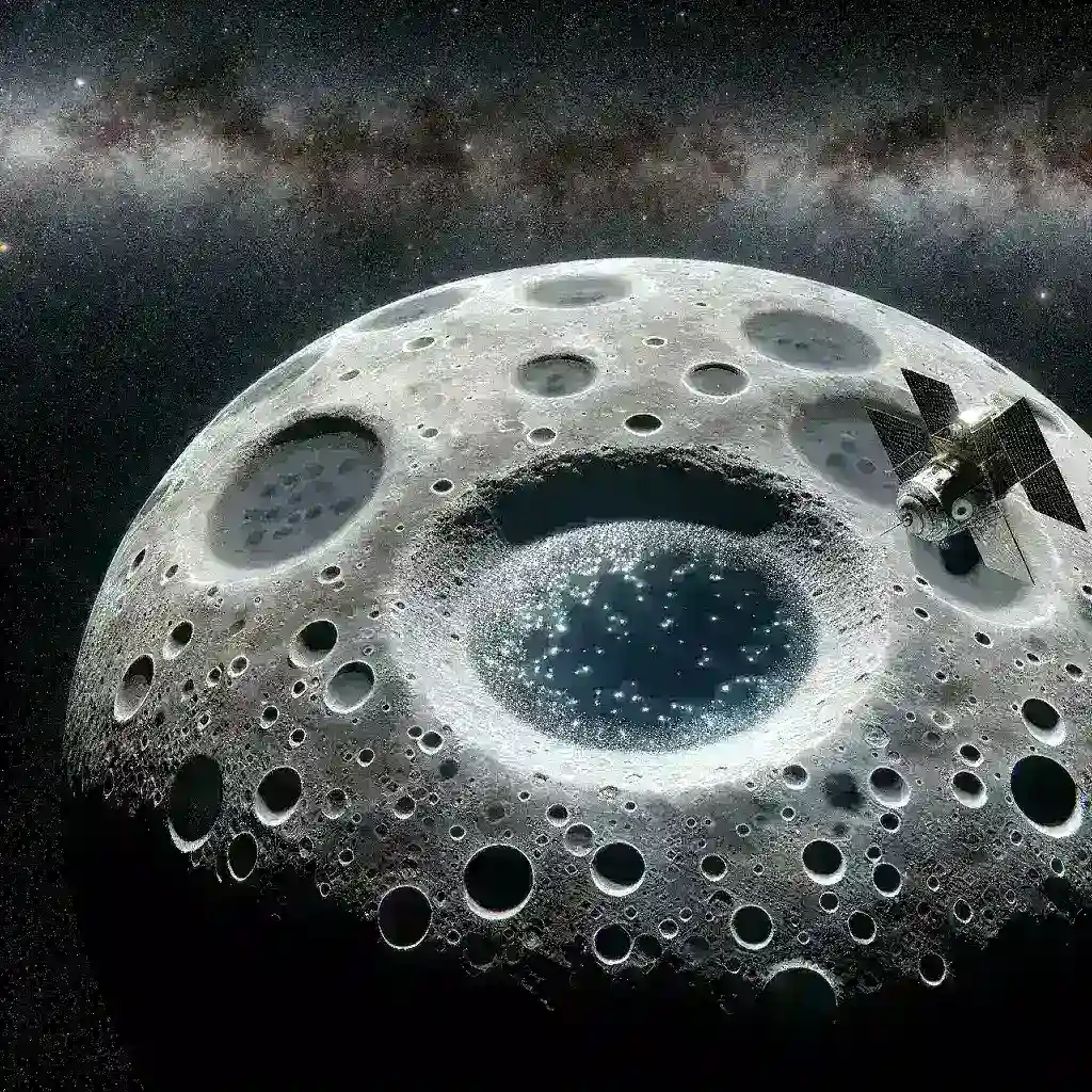 NASA confirma detecção de água em crateras lunares por satélite orbital